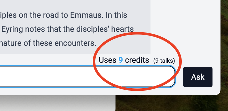 Image of using credits